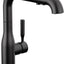 Grifo cocina negro mate rociador extraíble 16943-BL-DST