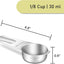 Taza medidora 1/8 taza acero inox con cuchara