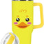 Vaso pato amarillo acero inox con pajilla 40oz