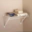 Estante pared 2ft color blanco sistema alambre hogar