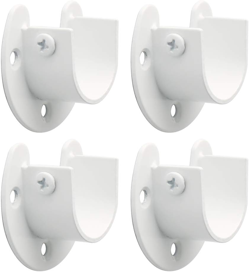 Soporte barra cortina 1" montaje pared y techo