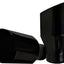 Punta escape acero inox doble pared cromo negro set 2