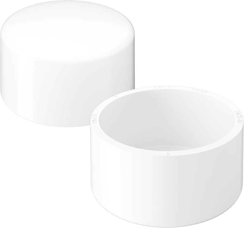 Tapón tubo PVC 3" pack 2 resistentes Schedule 40