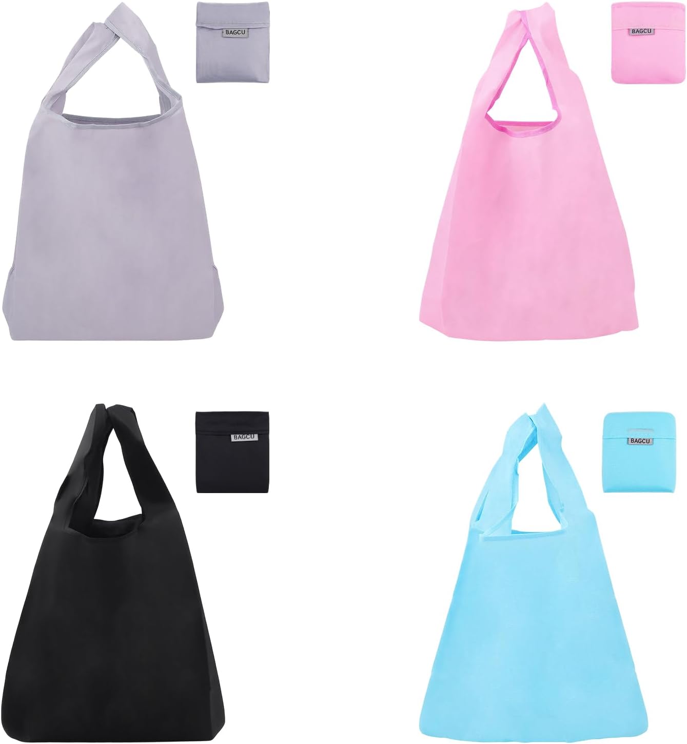 4 Pzas Bolsas Compras Reutilizables Plegables 50lb Impermeables