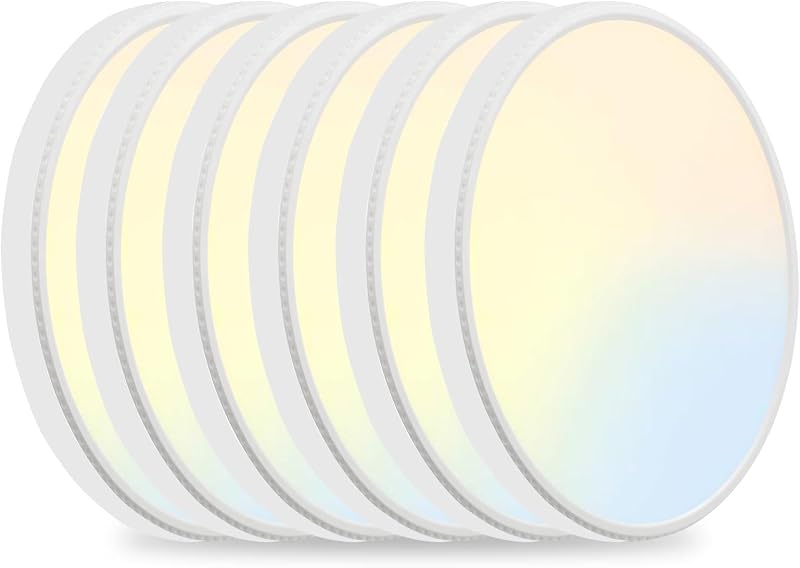 6 Lámparas LED techo ajustable 7.5" sala dormitorio cocina