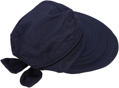 Sombrero visera ancha cremallera mujer playa UV