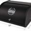 Caja pan metal con tapa enrollable negro almacenamiento