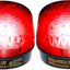 Luz estroboscópica roja 6-12V set 2