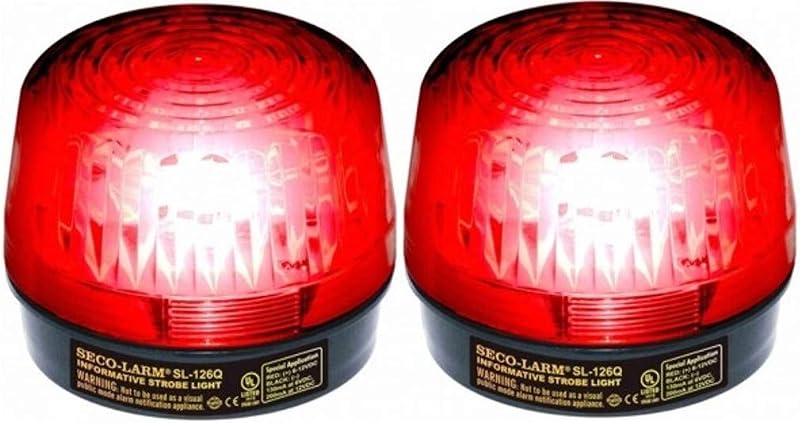 Luz estroboscópica roja 6-12V set 2