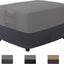 Funda otomana impermeable para patio 28x22x17" gris
