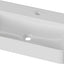 Fregadero rectangular 32" blanco brillante montaje grifo