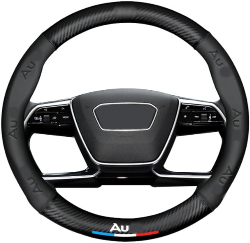 Funda volante coche comp Audi cuero textura carbono