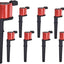Set 8 Bobinas Encendido Rojas Comp Ford Mustang GT