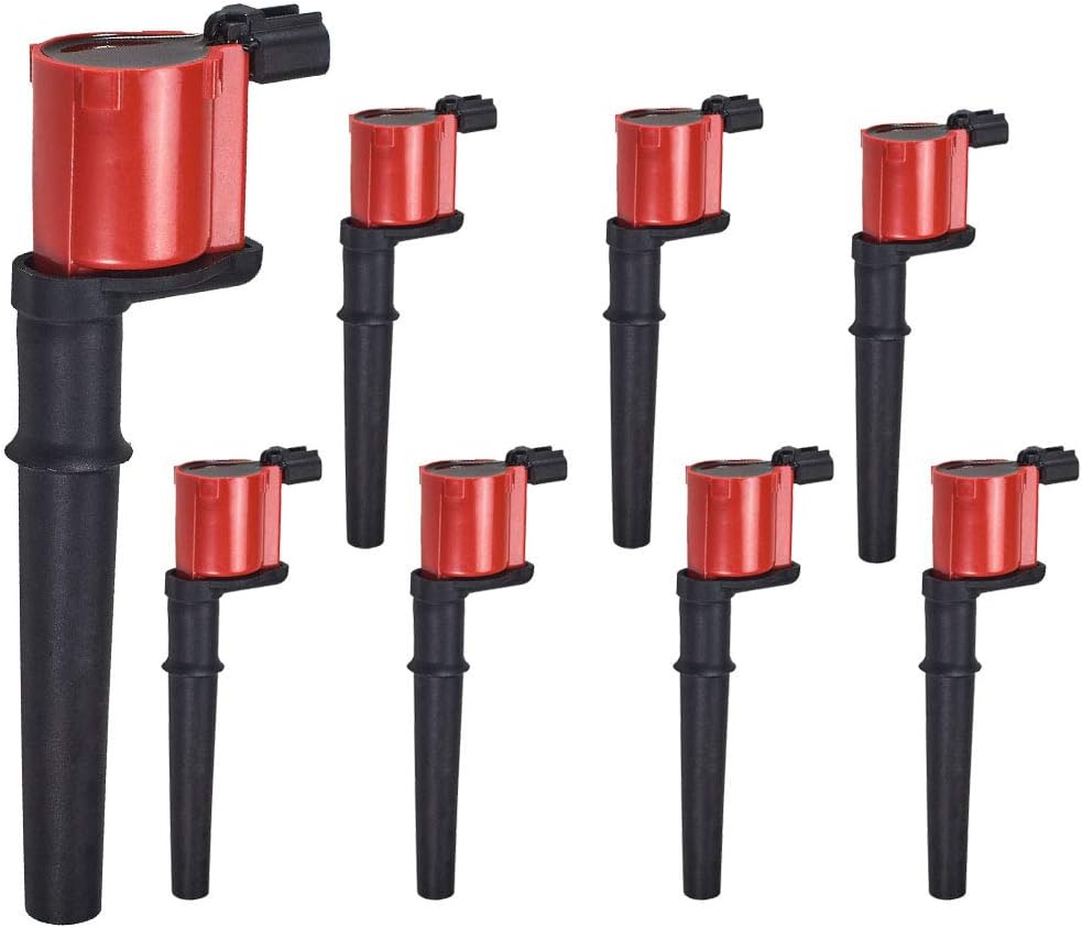Set 8 Bobinas Encendido Rojas Comp Ford Mustang GT