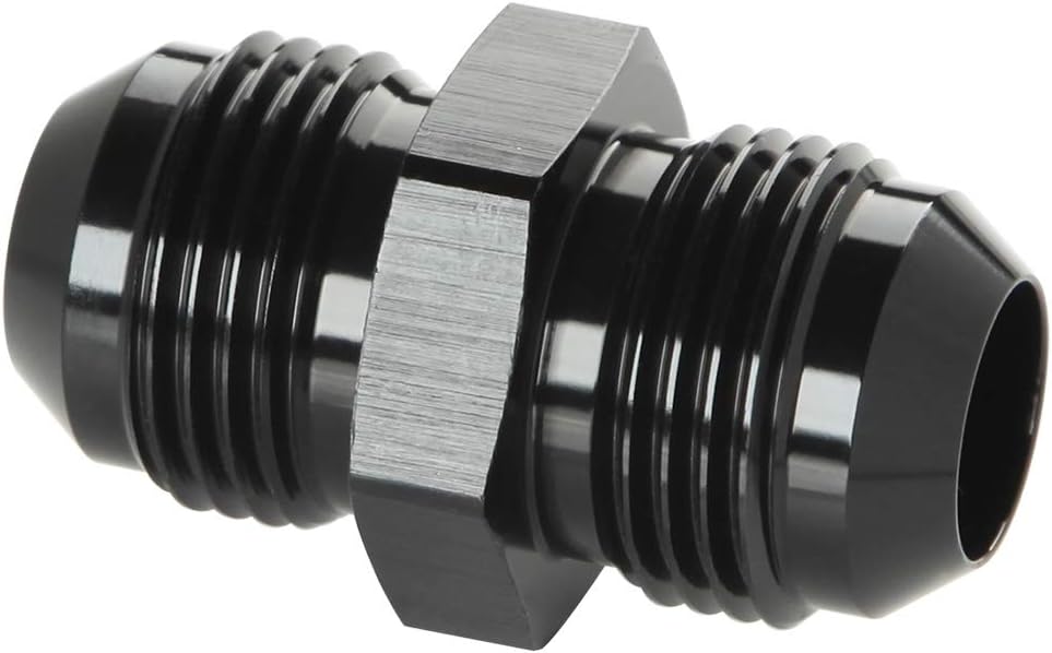 Acoplador 16AN aluminio negro conector combustible