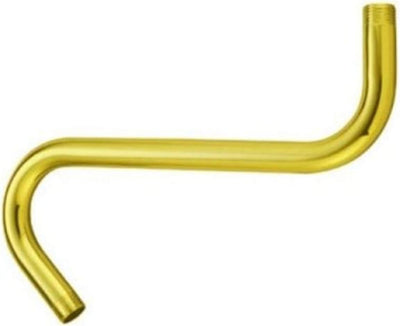 Brazo ducha forma S latón pulido 8.75x8.25x1