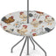 Mantel exterior redondo elástico con cremallera 36-44"