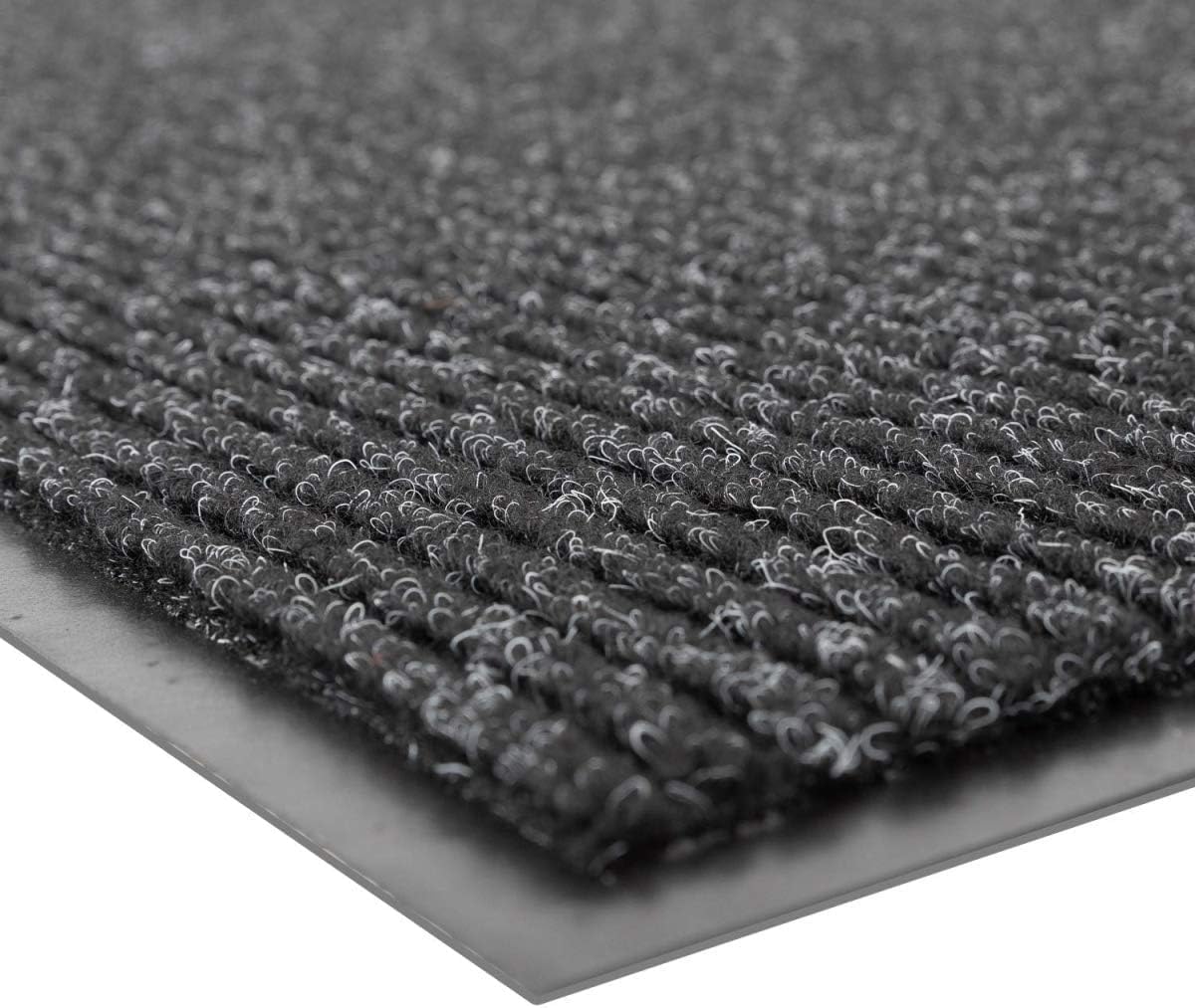 Alfombra entrada 3x5ft absorbente antiderrapante carbón