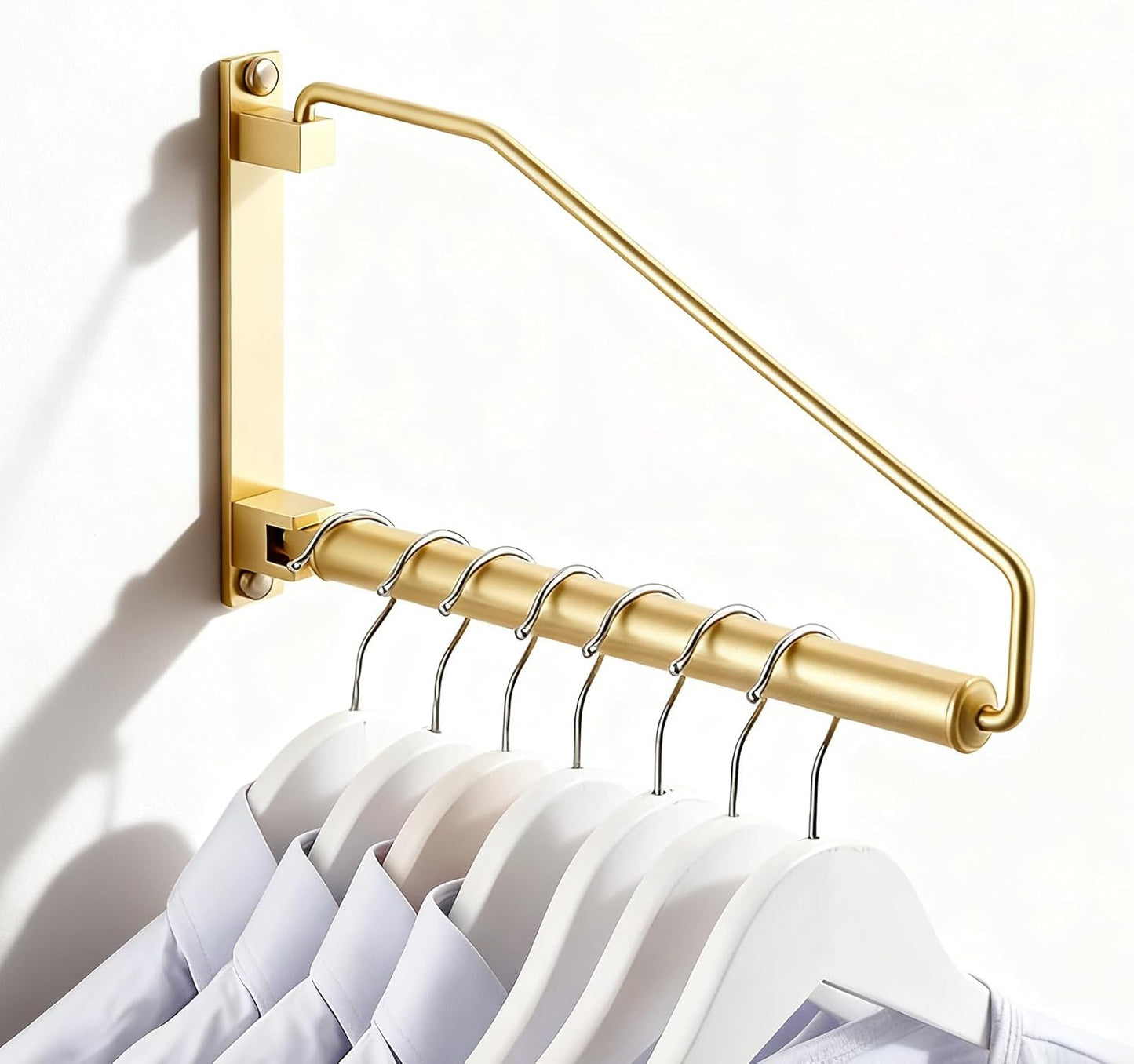Soporte plegable para ropa pared brazo basculante