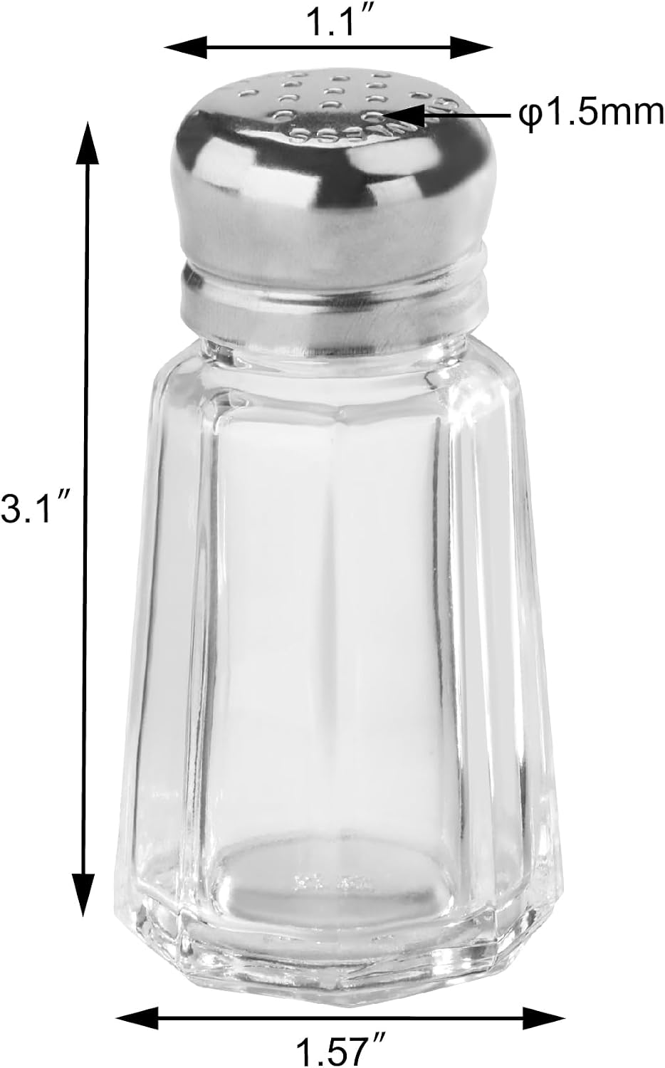 Juego 24 Salero Pimentero 1oz Paneles Setas