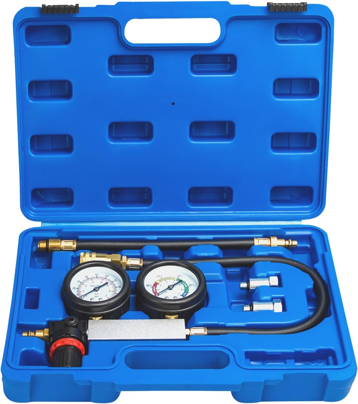 Kit probador fugas motor gasolina detector compresión