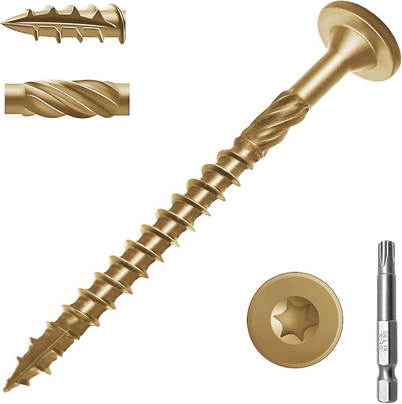 Tornillos cubierta 3" resistentes madera 150uds