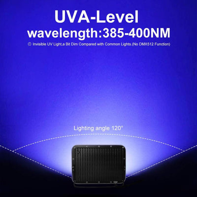 2 Luces Neón UV 50W para Fiesta Halloween Navidad