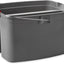Cubo plástico doble para limpieza 19qt gris con asa