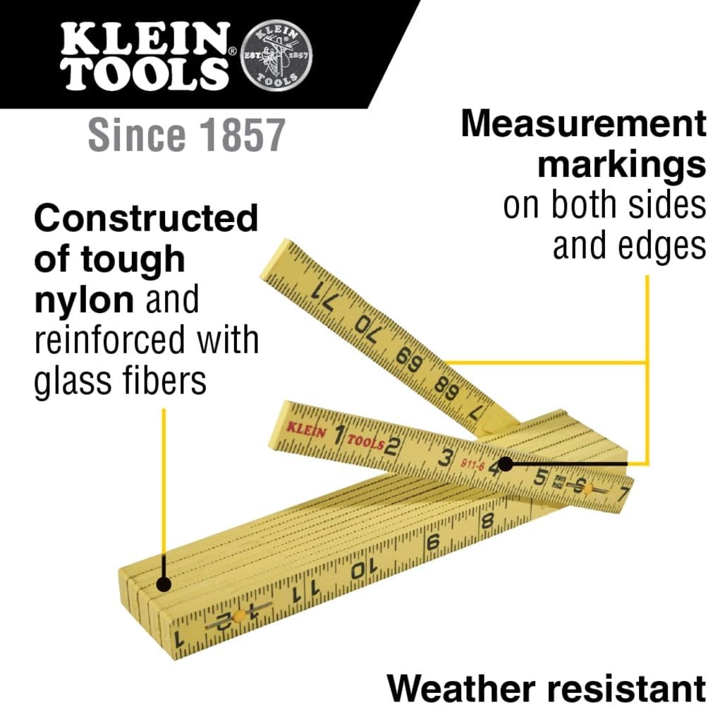 Regla plegable 6ft fibra vidrio duradera