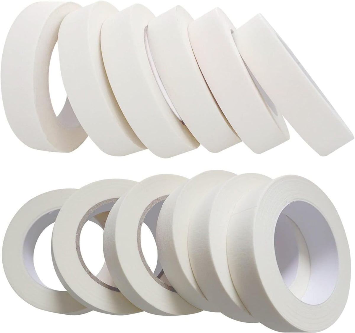 Cinta adhesiva 1pulg 12 rollos para pintor manualidades