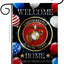 Bandera USMC Semper Fi 13x18.5" Cartel Casa