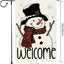 Bandera jardín muñeco nieve 12x18pulg doble cara navideña