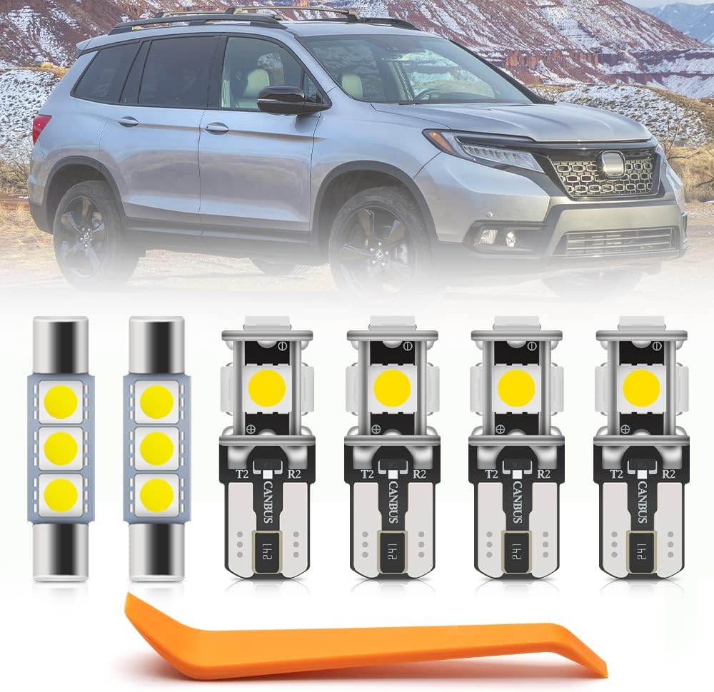 Kit 10 bombillas LED blancas interior Hon'da Passport 19-22