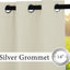 2 Cortinas blackout impermeables 105x96" crema