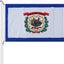 Bandera WV 3x5ft doble cara poliéster con ojales latón