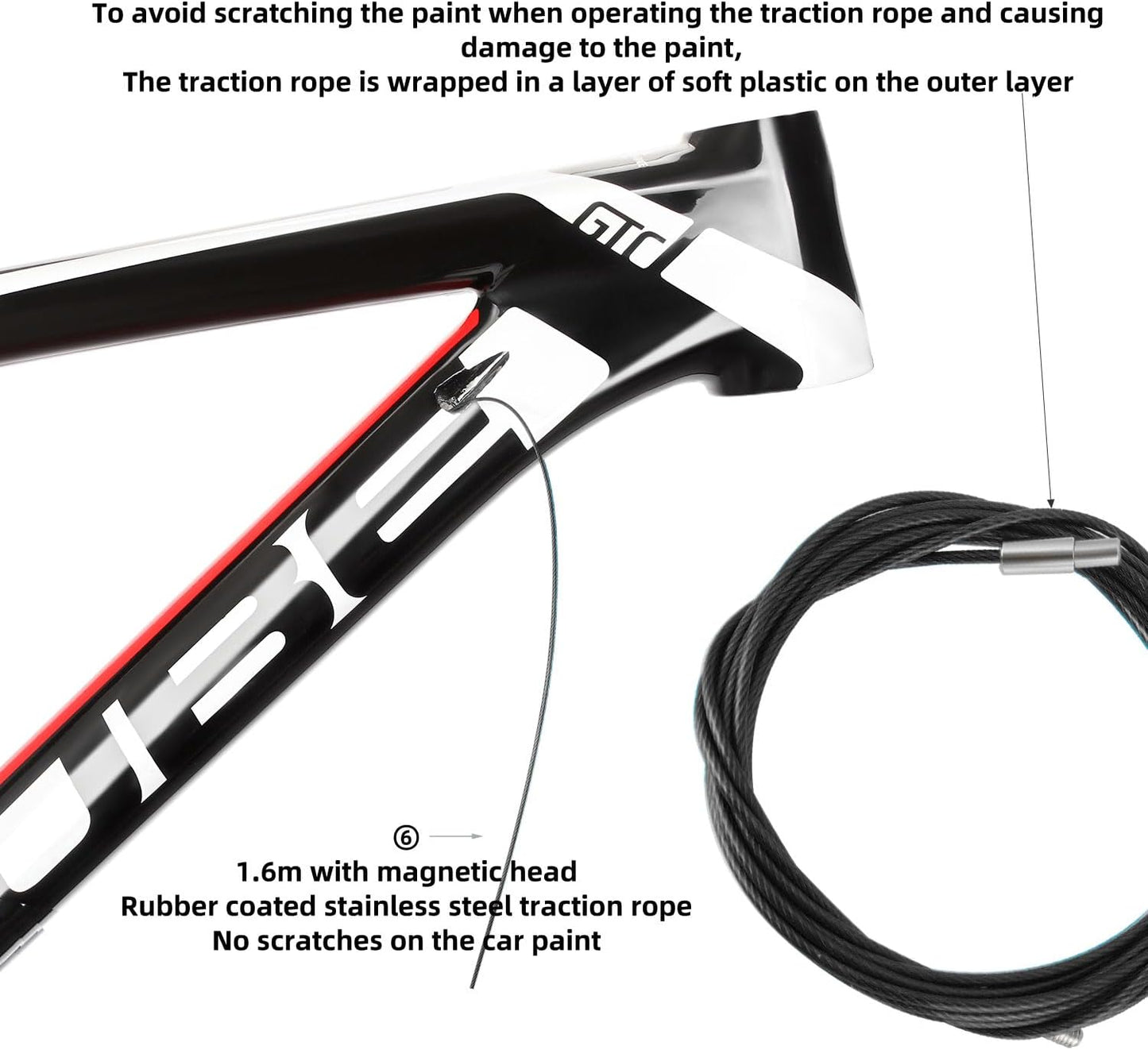 Kit enrutamiento cable bicicleta fibra carbono Di2