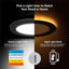 6 Luces LED Empotrables 6" 2700K-5000K 12W Borde Negro