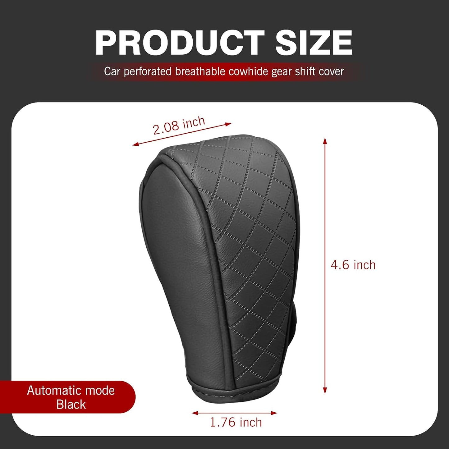 Funda cuero palanca cambios auto antiderrap universal