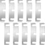 Cuñas bisagra puerta acero inox acabado metal 3.5pulg plateado