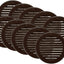 10 Cubierta ventilación alero plástico marrón 4"
