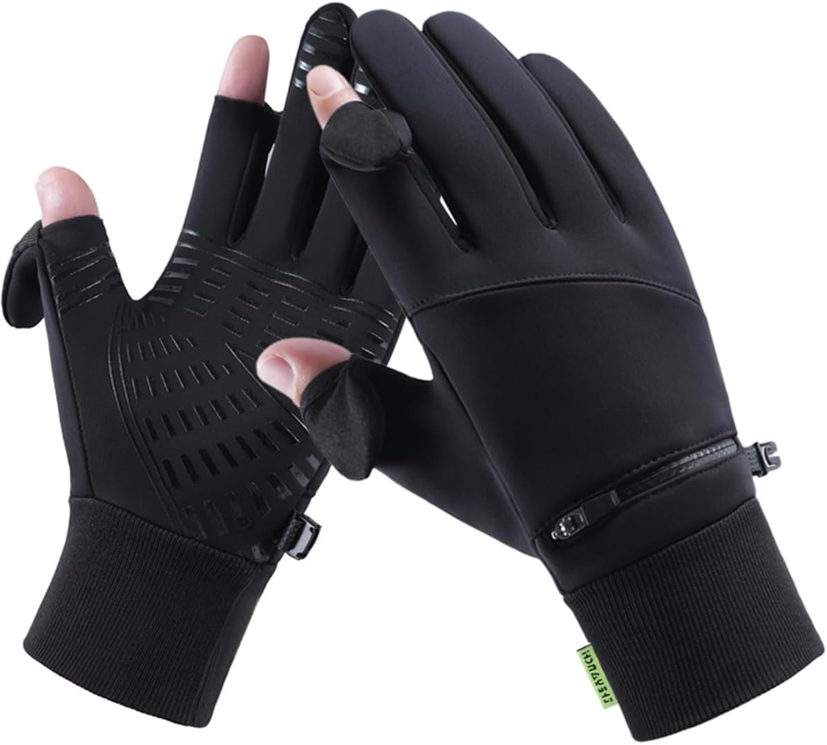 Guantes ciclismo invierno sin dedos tactil hombre mujer