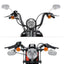 Espejos laterales 360 grados para motocicleta cromados
