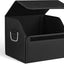 Organiz. maletero cuero gamuza plegable para auto y hogar