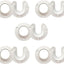 Soportes barra armario pack 5 blancos 2.75"
