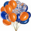 Globos azules y naranja 12pulg pack 50 para bodas y fiestas