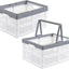 2 Cajas Almacenamiento Plegables Plástico 15L