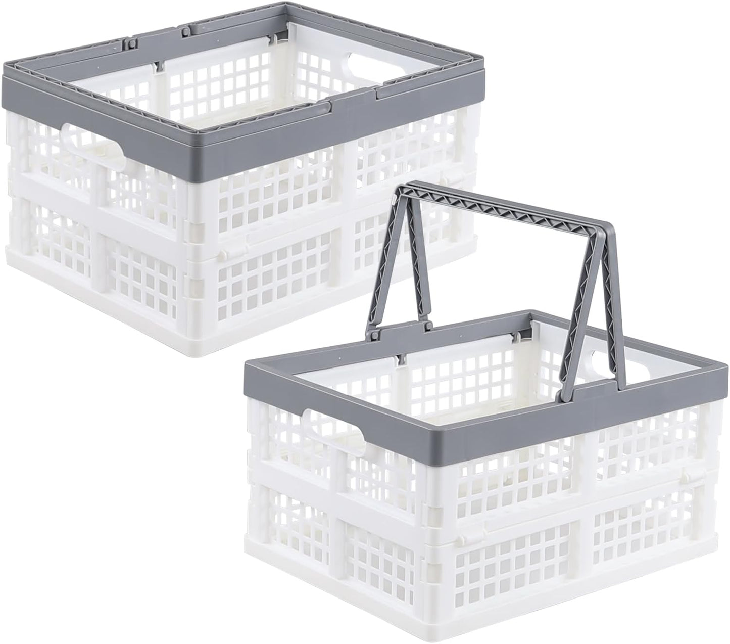 2 Cajas Almacenamiento Plegables Plástico 15L