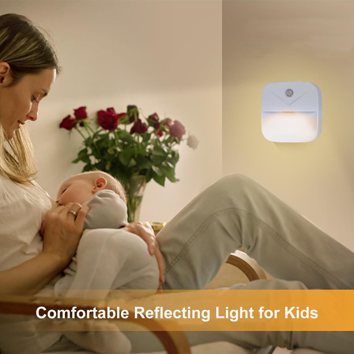 Luz Nocturna LED enchufable sensor amanecer para niños