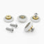 4 Rodillos puerta ducha correderas 0.748x0.197pulg
