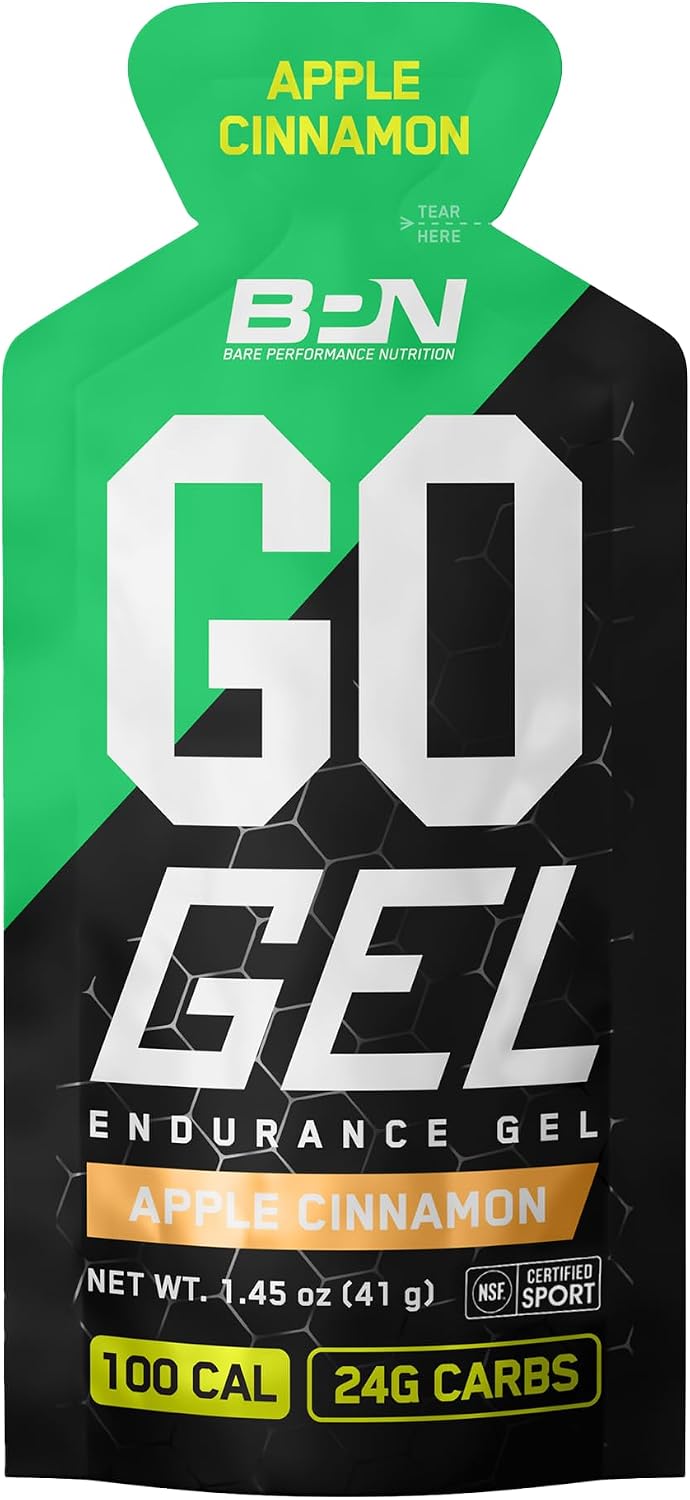 Gel Endurance Vegano Sin Gluten 10 Pzas Sabor Manzana Canela